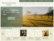 Tablet Screenshot of kerchevalfuneralhome.com